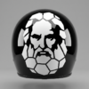 Mosaic Helmet Decal Design: Christ